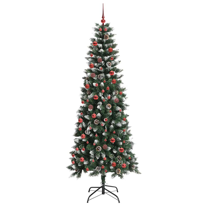 vidaXL Mű karácsonyfa Zöld 86 x 86 x 210 cm PVC és Műanyag és Acél