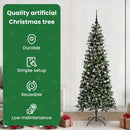 vidaXL Mű karácsonyfa 300 LED-del Zöld 210 cm PVC és Műanyag és Acél