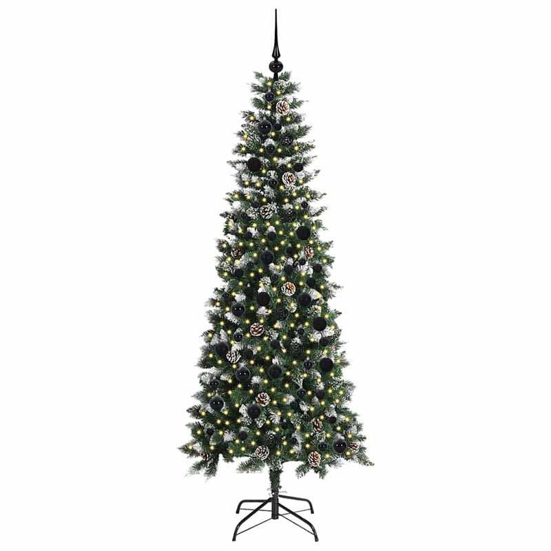 vidaXL Mű karácsonyfa Zöld 86 x 86 x 210 cm PVC és Műanyag és Acél
