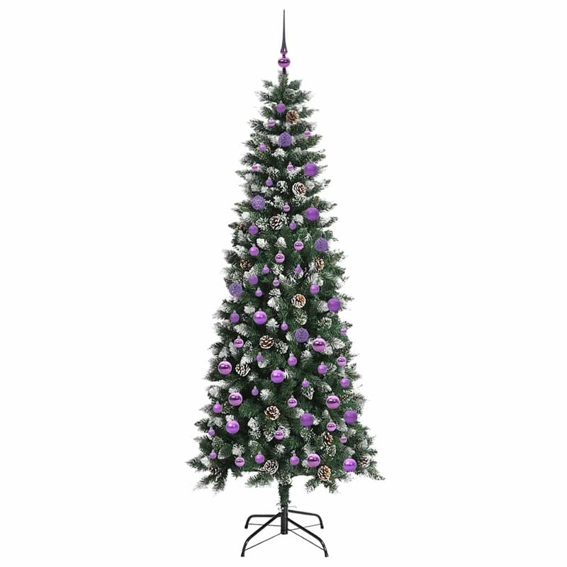 vidaXL Mű karácsonyfa Zöld 86 x 86 x 210 cm PVC és Műanyag és Acél