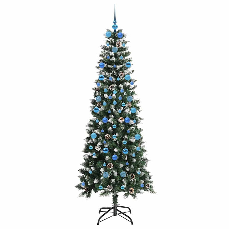 vidaXL Mű karácsonyfa Zöld 86 x 86 x 210 cm PVC és Műanyag és Acél