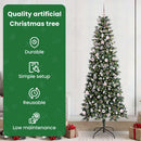 vidaXL Mű karácsonyfa 300 LED-del Zöld 240 cm PVC és Műanyag és Acél