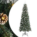 vidaXL Mű karácsonyfa 300 LED-del Zöld 240 cm PVC és Műanyag és Acél