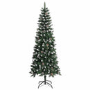 vidaXL Mű karácsonyfa 300 LED-del Zöld 240 cm PVC és Műanyag és Acél