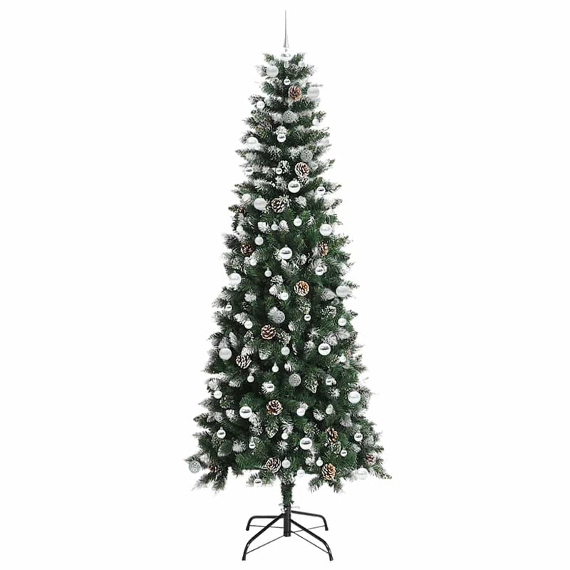 vidaXL Mű karácsonyfa Zöld 96 x 96 x 240 cm PVC és Műanyag és Acél
