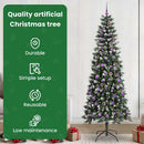 vidaXL Mű karácsonyfa 300 LED-del Zöld 240 cm PVC és Műanyag és Acél