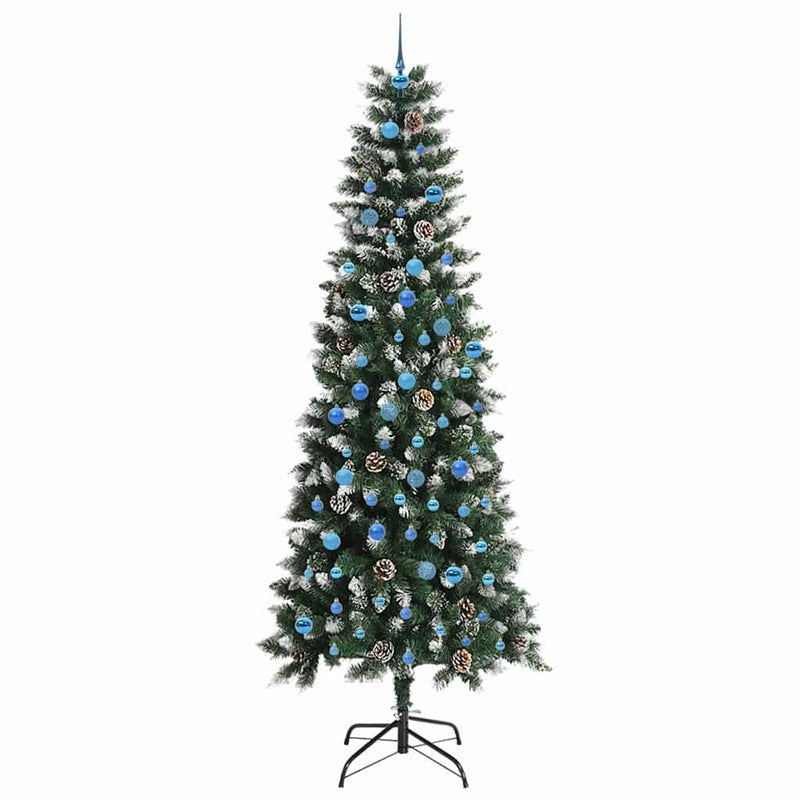 vidaXL Mű karácsonyfa Zöld 96 x 96 x 240 cm PVC és Műanyag és Acél