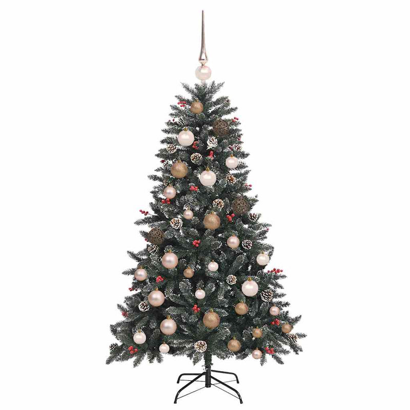 vidaXL Mű karácsonyfa Zöld 68 x 68 x 120 cm PVC és Műanyag és Acél