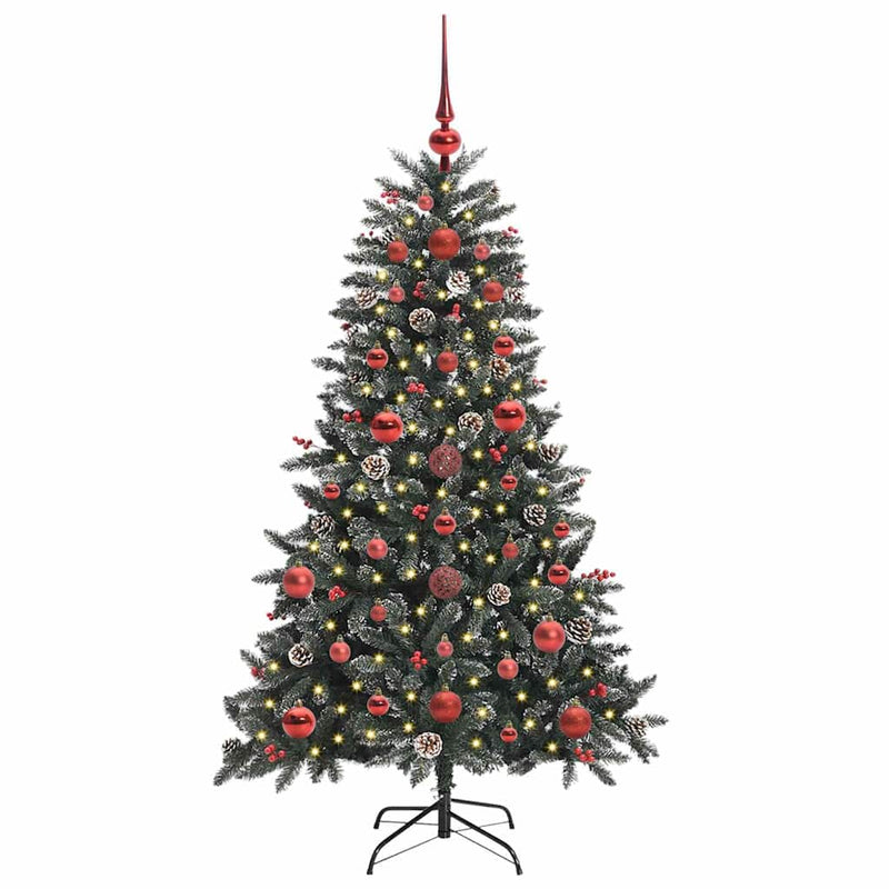 vidaXL Mű karácsonyfa Zöld 68 x 68 x 120 cm PVC és Műanyag és Acél