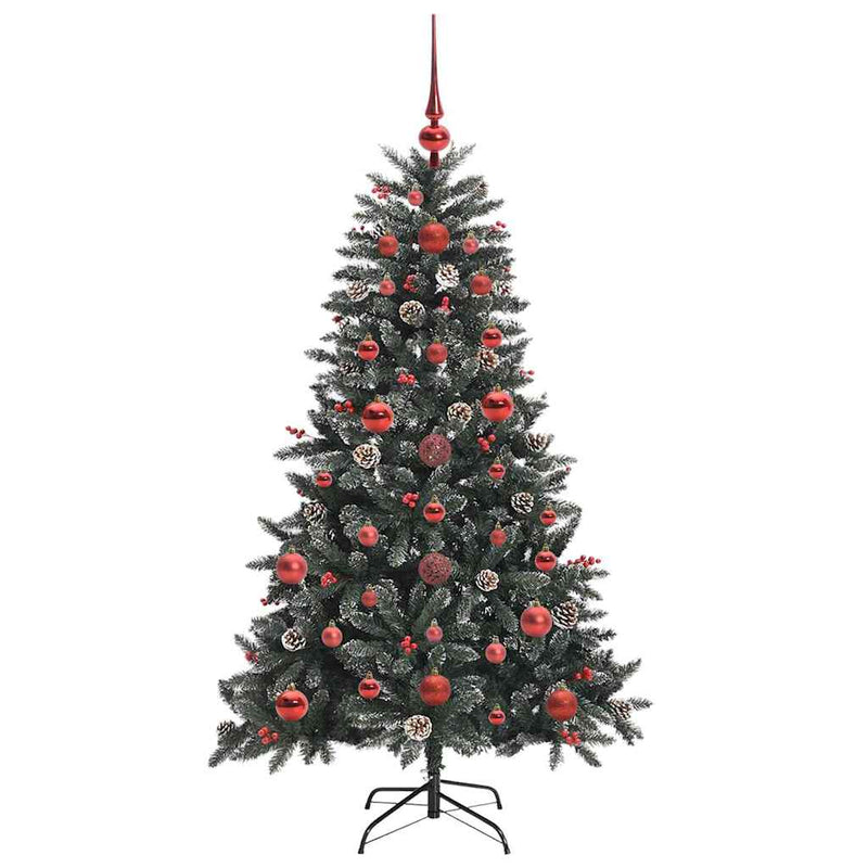 vidaXL Mű karácsonyfa Zöld 68 x 68 x 120 cm PVC és Műanyag és Acél