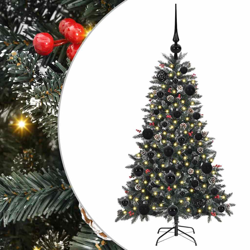 vidaXL Mű karácsonyfa Zöld 68 x 68 x 120 cm PVC és Műanyag és Acél