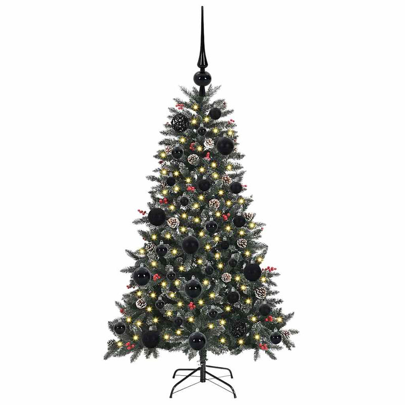 vidaXL Mű karácsonyfa Zöld 68 x 68 x 120 cm PVC és Műanyag és Acél