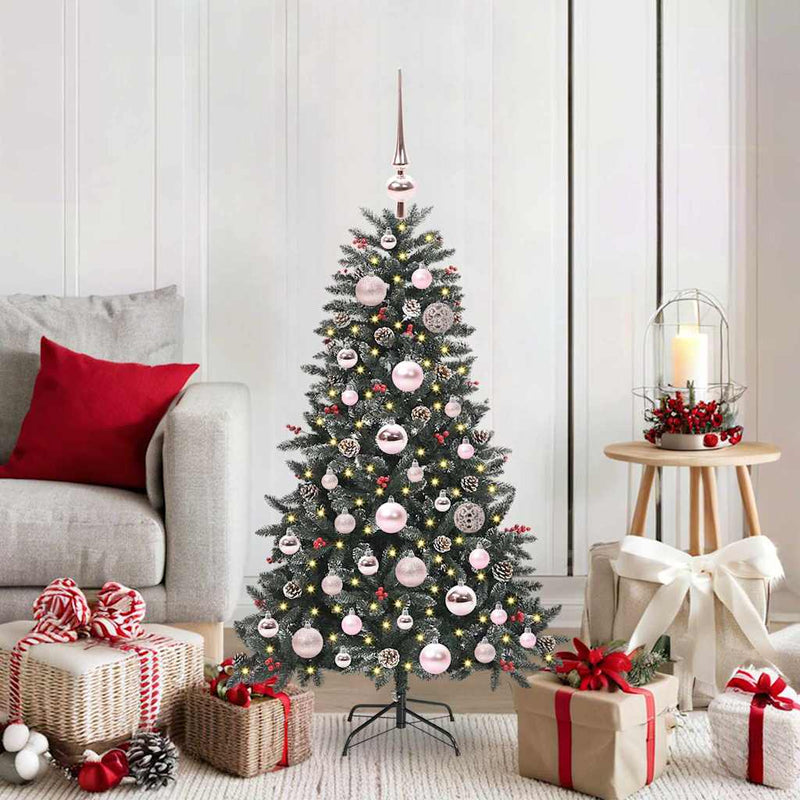 vidaXL Mű karácsonyfa Zöld 68 x 68 x 120 cm PVC és Műanyag és Acél