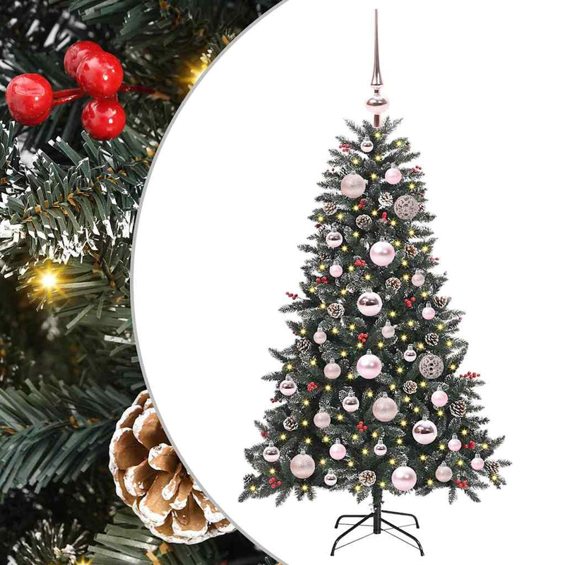 vidaXL Mű karácsonyfa Zöld 68 x 68 x 120 cm PVC és Műanyag és Acél