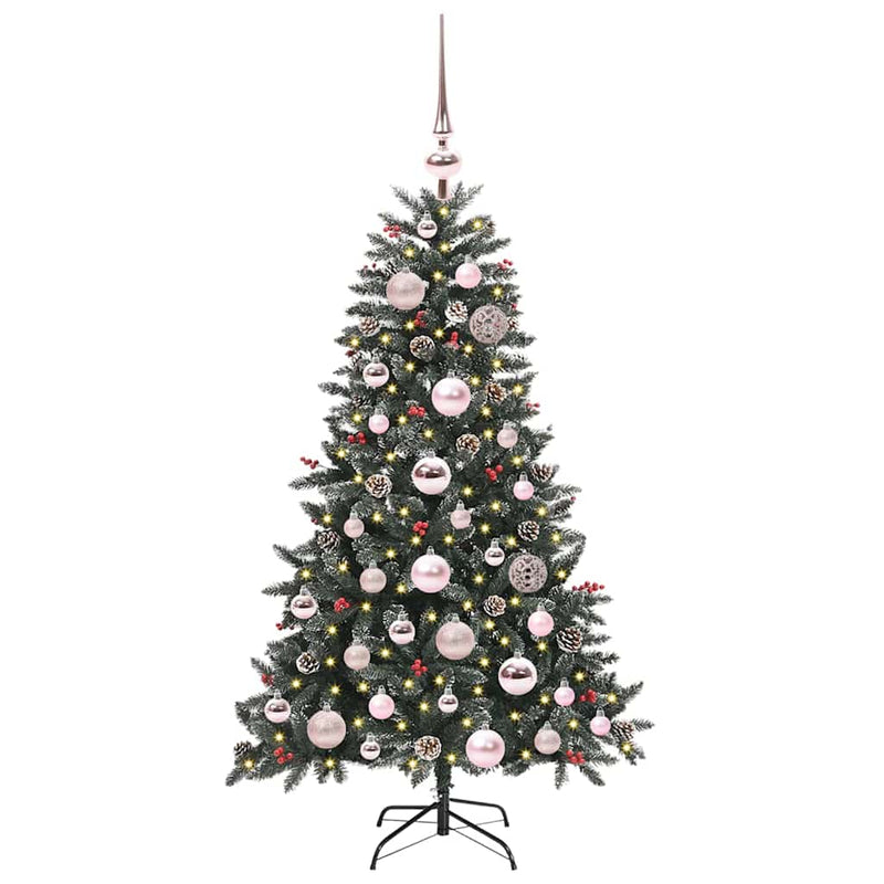 vidaXL Mű karácsonyfa Zöld 68 x 68 x 120 cm PVC és Műanyag és Acél