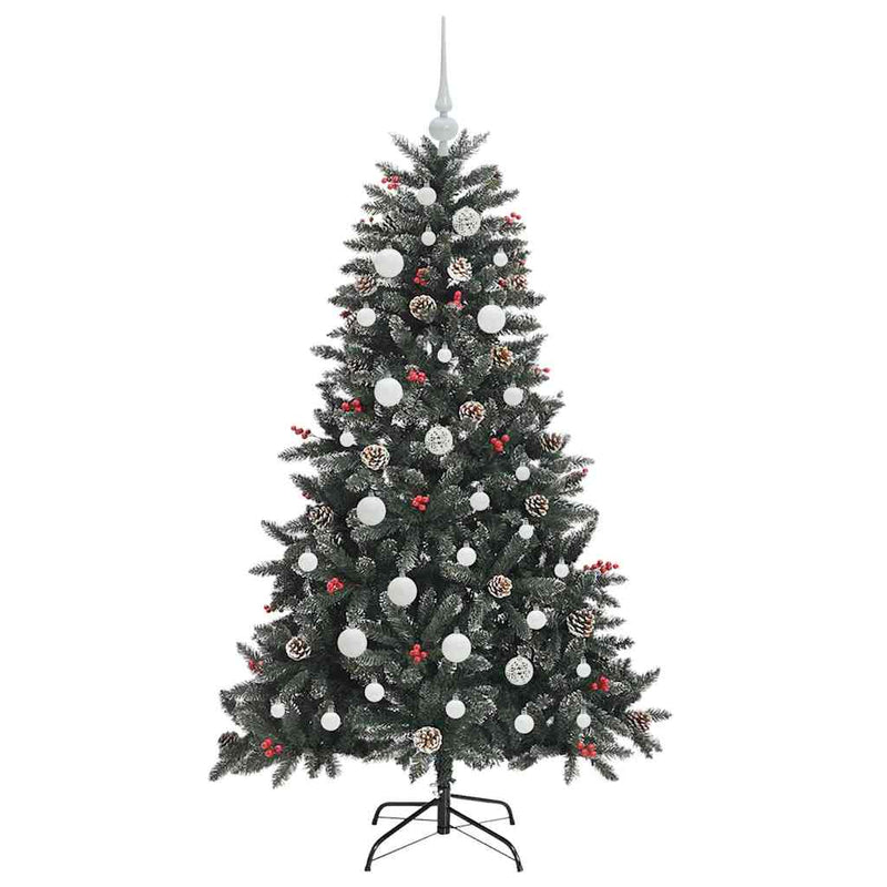 vidaXL Mű karácsonyfa Zöld 68 x 68 x 120 cm PVC és Műanyag és Acél