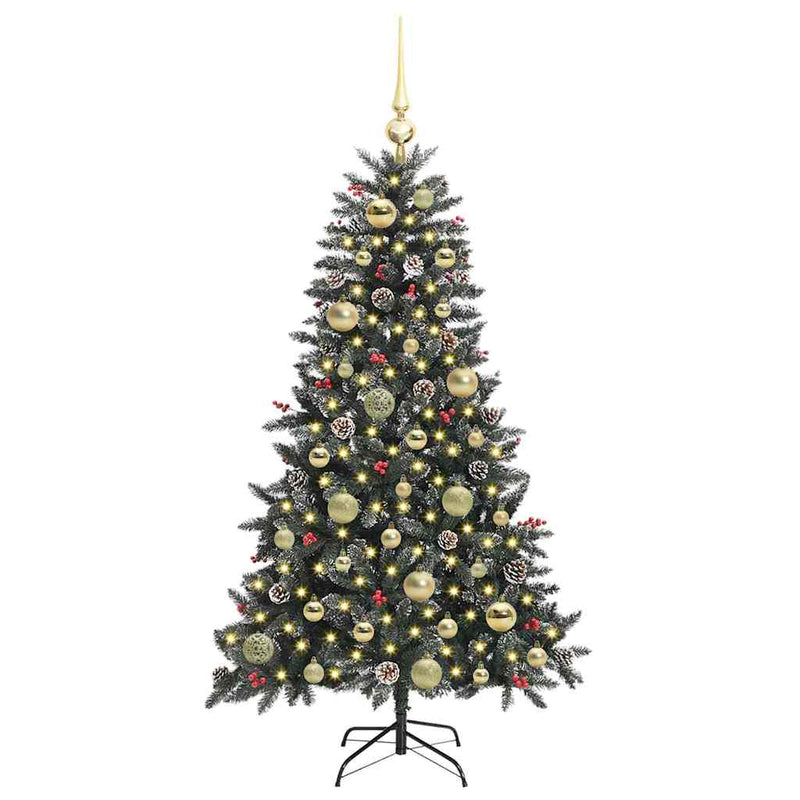 vidaXL Mű karácsonyfa Zöld 68 x 68 x 120 cm PVC és Műanyag és Acél