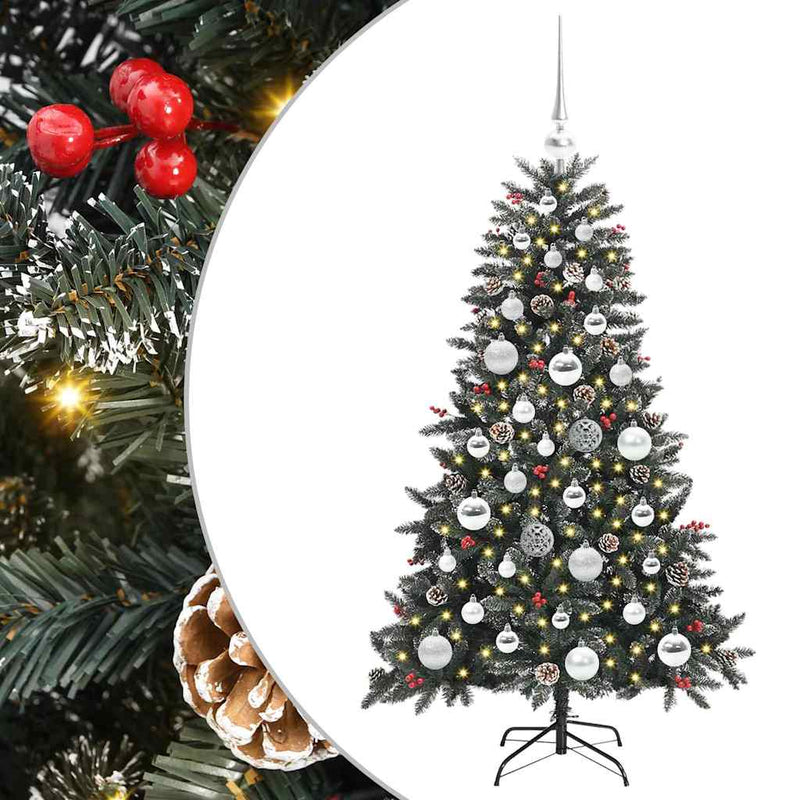 vidaXL Mű karácsonyfa Zöld 68 x 68 x 120 cm PVC és Műanyag és Acél