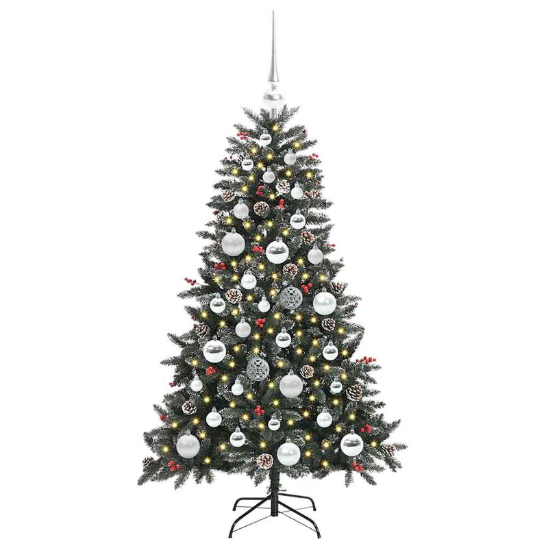 vidaXL Mű karácsonyfa Zöld 68 x 68 x 120 cm PVC és Műanyag és Acél