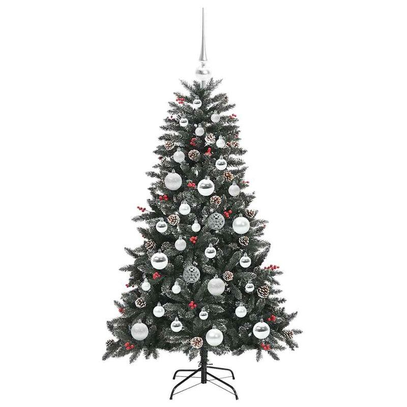 vidaXL Mű karácsonyfa Zöld 68 x 68 x 120 cm PVC és Műanyag és Acél