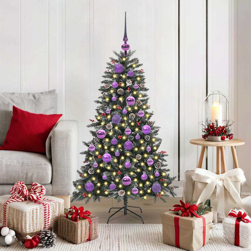 vidaXL Mű karácsonyfa Zöld 68 x 68 x 120 cm PVC és Műanyag és Acél