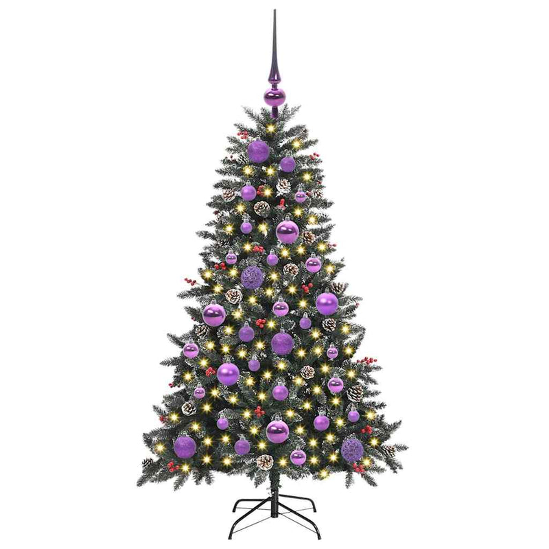 vidaXL Mű karácsonyfa Zöld 68 x 68 x 120 cm PVC és Műanyag és Acél