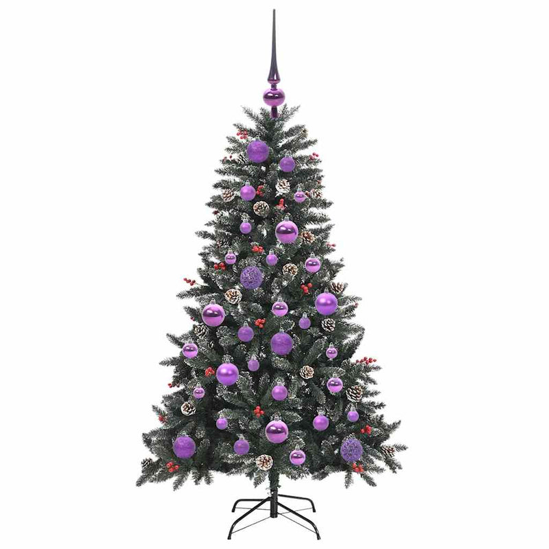 vidaXL Mű karácsonyfa Zöld 68 x 68 x 120 cm PVC és Műanyag és Acél