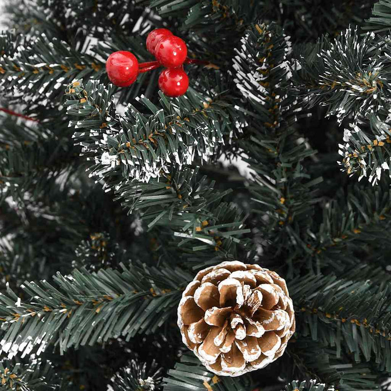vidaXL Mű karácsonyfa Zöld 68 x 68 x 120 cm PVC és Műanyag és Acél