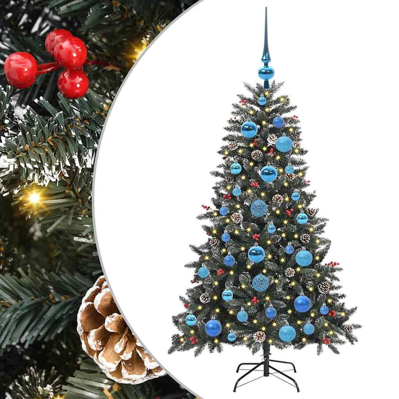 vidaXL Mű karácsonyfa Zöld 68 x 68 x 120 cm PVC és Műanyag és Acél