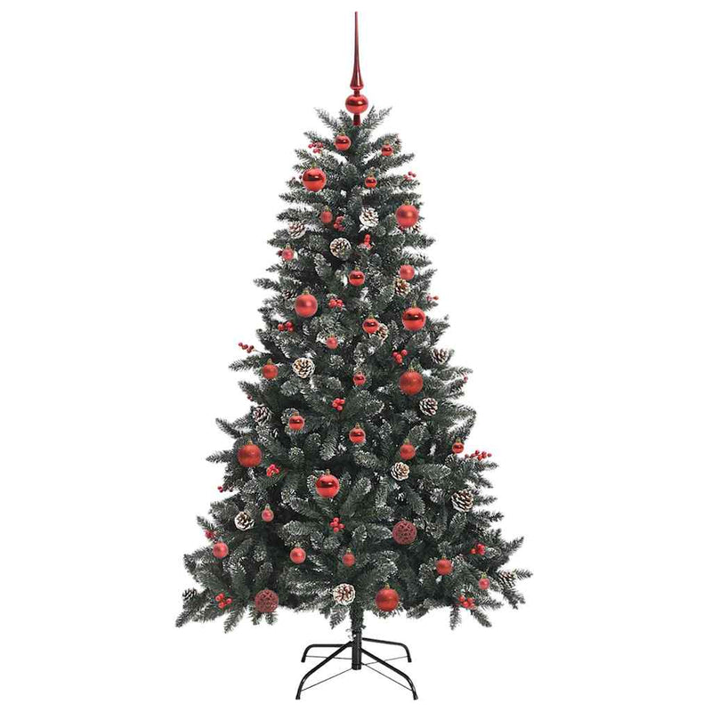 vidaXL Mű karácsonyfa Zöld 83.5 x 83.5 x 150 cm PVC és Műanyag és Acél