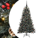 vidaXL Mű karácsonyfa 150 LED-del Zöld 150 cm PVC és Műanyag és Acél