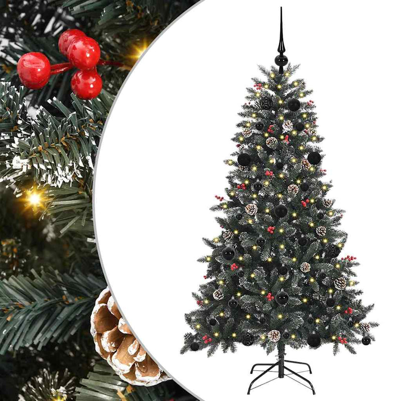 vidaXL Mű karácsonyfa Zöld 83.5 x 83.5 x 150 cm PVC és Műanyag és Acél