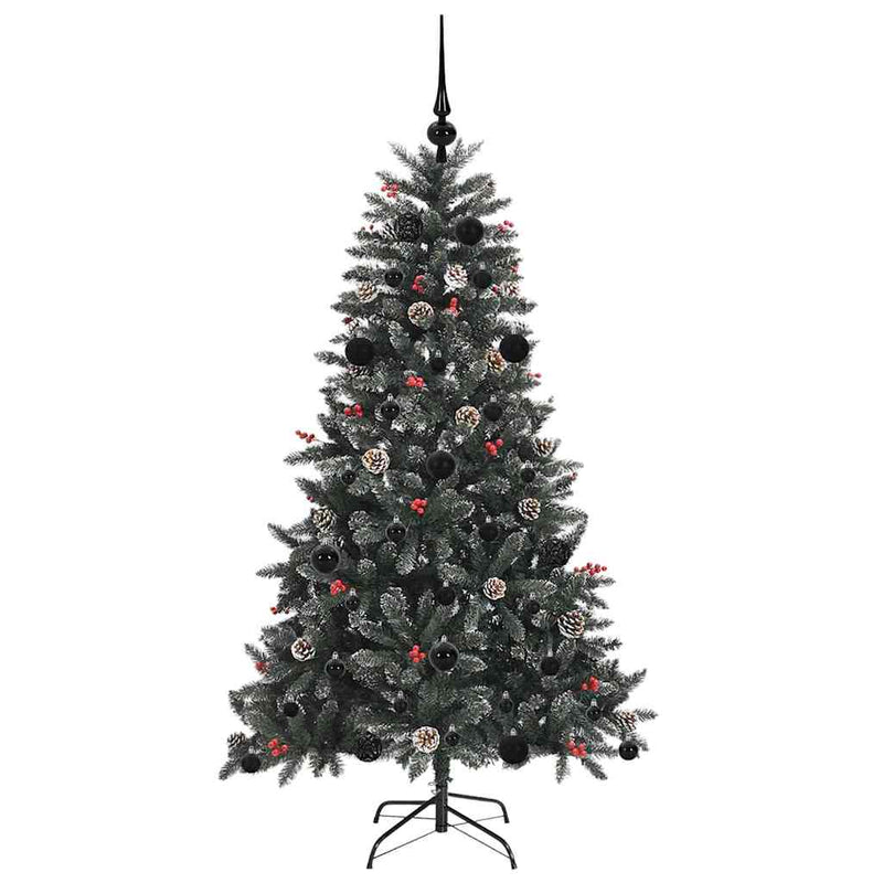 vidaXL Mű karácsonyfa Zöld 83.5 x 83.5 x 150 cm PVC és Műanyag és Acél