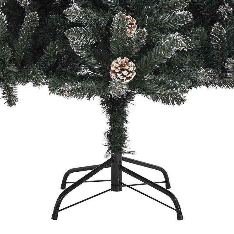 vidaXL Mű karácsonyfa Zöld 83.5 x 83.5 x 150 cm PVC és Műanyag és Acél