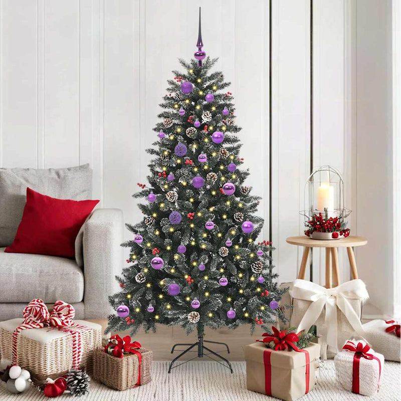 vidaXL Mű karácsonyfa Zöld 83.5 x 83.5 x 150 cm PVC és Műanyag és Acél