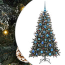 vidaXL Mű karácsonyfa 150 LED-del Zöld 150 cm PVC és Műanyag és Acél