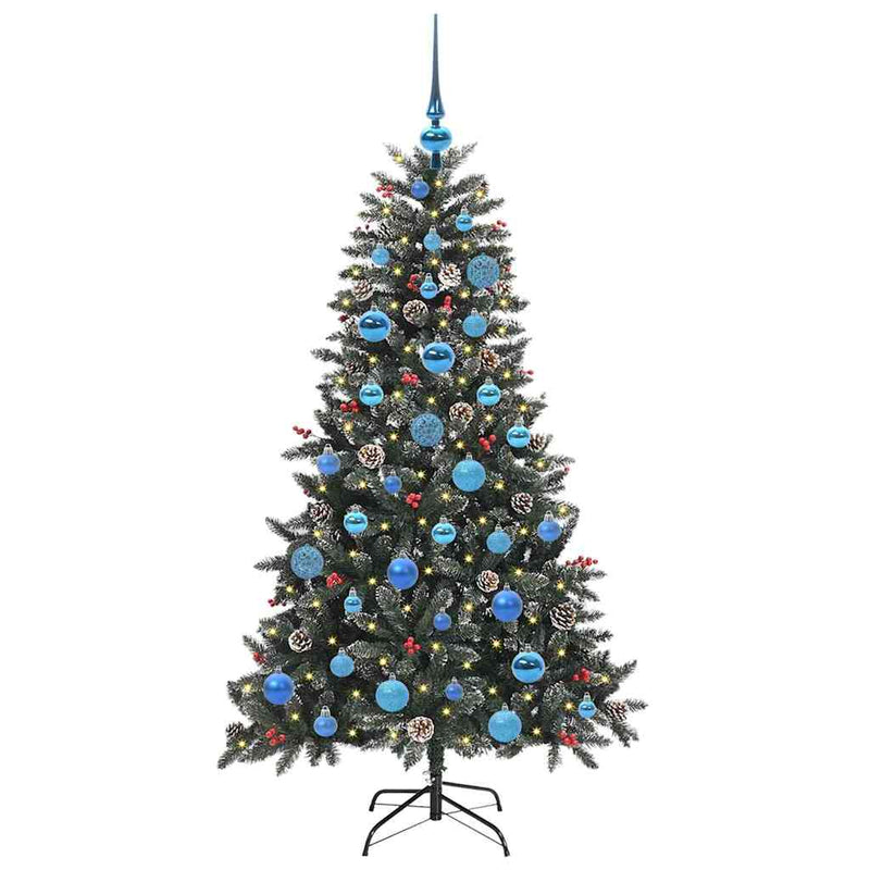 vidaXL Mű karácsonyfa Zöld 83.5 x 83.5 x 150 cm PVC és Műanyag és Acél