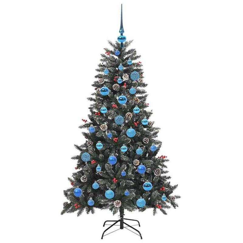 vidaXL Mű karácsonyfa Zöld 83.5 x 83.5 x 150 cm PVC és Műanyag és Acél
