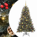 vidaXL Mű karácsonyfa 300 LED-del Zöld 180 cm PVC és Műanyag és Acél