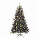vidaXL Mű karácsonyfa 300 LED-del Zöld 180 cm PVC és Műanyag és Acél