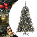 vidaXL Mű karácsonyfa 300 LED-del Zöld 180 cm PVC és Műanyag és Acél