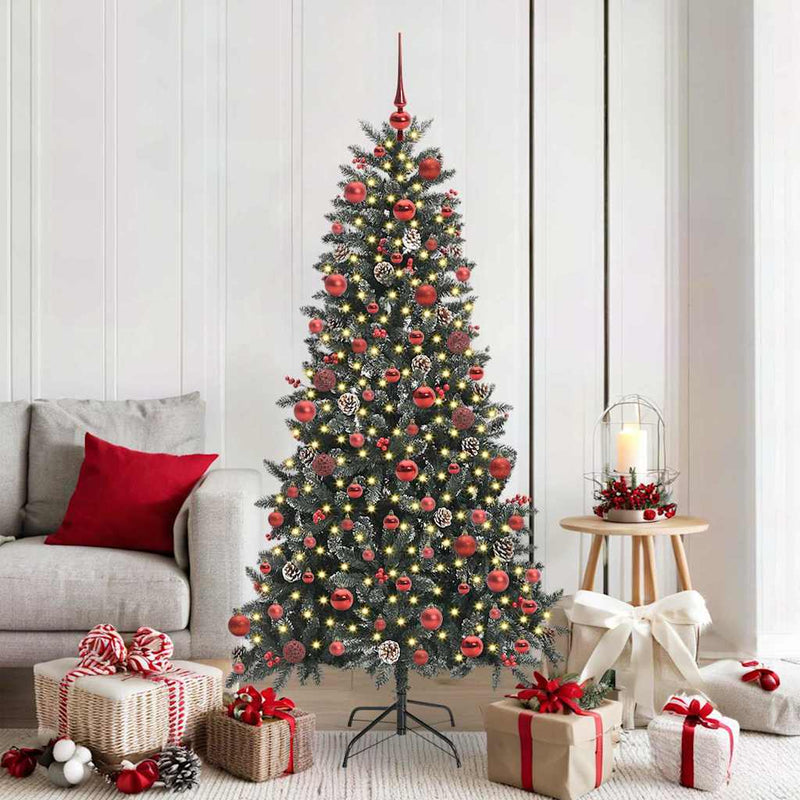 vidaXL Mű karácsonyfa Zöld 99 x 99 x 180 cm PVC és Műanyag és Acél