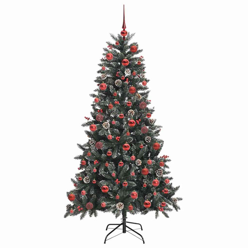 vidaXL Mű karácsonyfa Zöld 99 x 99 x 180 cm PVC és Műanyag és Acél