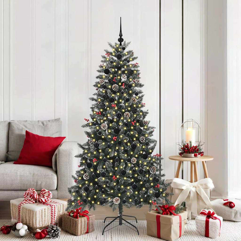 vidaXL Mű karácsonyfa Zöld 99 x 99 x 180 cm PVC és Műanyag és Acél