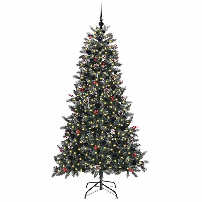 vidaXL Mű karácsonyfa Zöld 99 x 99 x 180 cm PVC és Műanyag és Acél