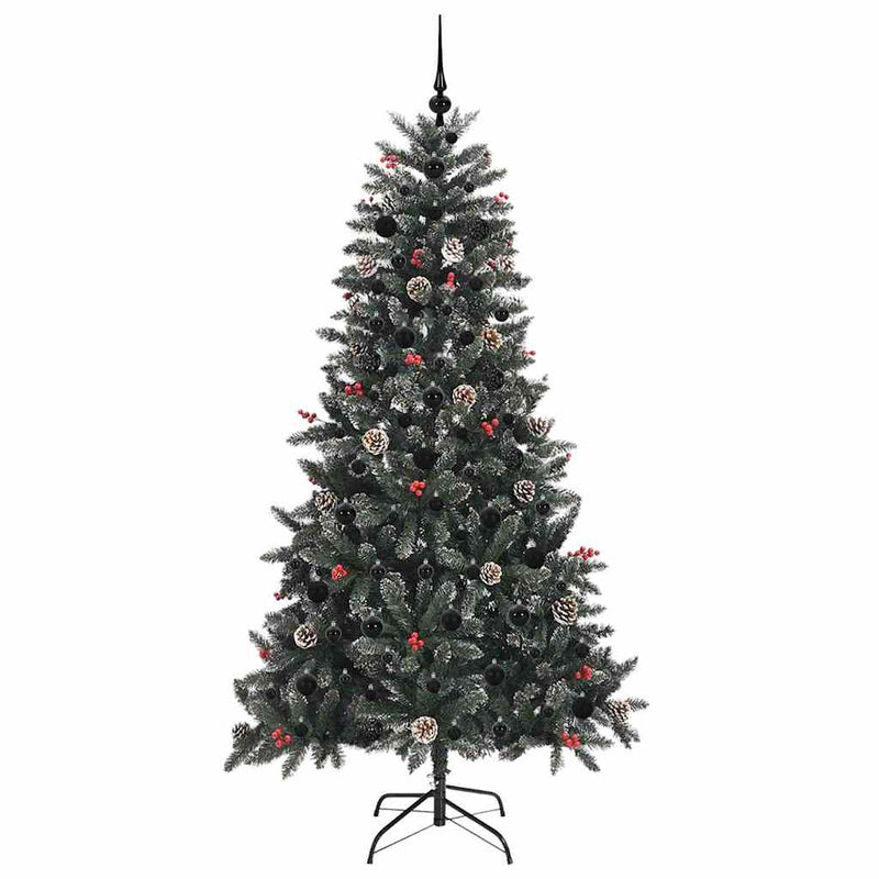 vidaXL Mű karácsonyfa Zöld 99 x 99 x 180 cm PVC és Műanyag és Acél