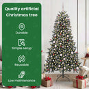 vidaXL Mű karácsonyfa 300 LED-del Zöld 180 cm PVC és Műanyag és Acél