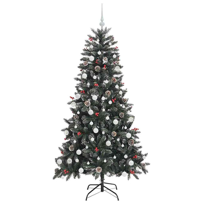 vidaXL Mű karácsonyfa Zöld 99 x 99 x 180 cm PVC és Műanyag és Acél