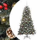 vidaXL Mű karácsonyfa 300 LED-del Zöld 180 cm PVC és Műanyag és Acél