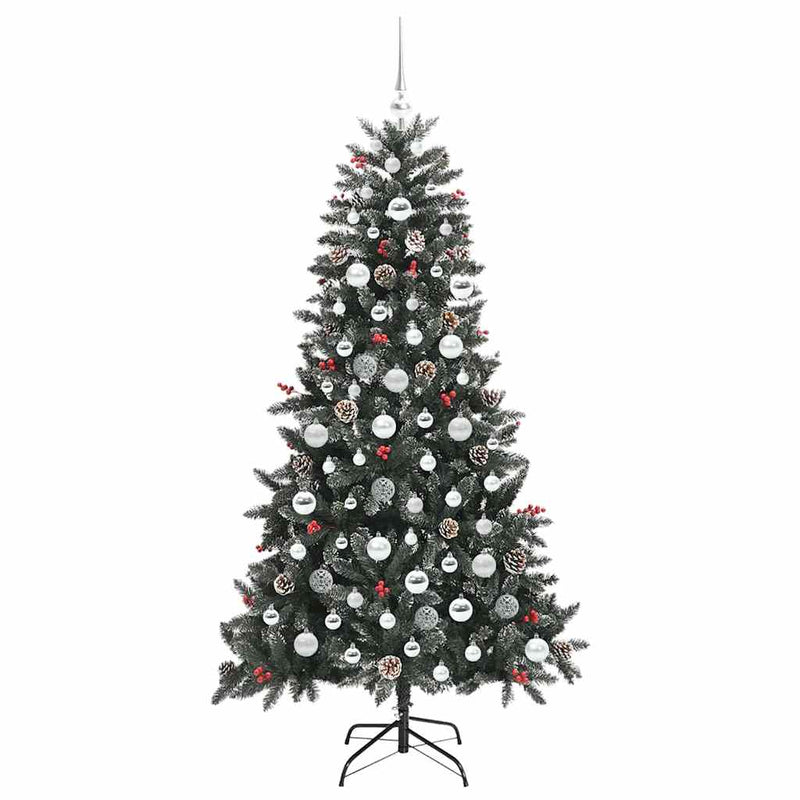 vidaXL Mű karácsonyfa Zöld 99 x 99 x 180 cm PVC és Műanyag és Acél